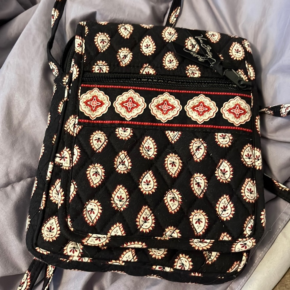 Vera Bradley Classic Black Mini Crossbody Purse